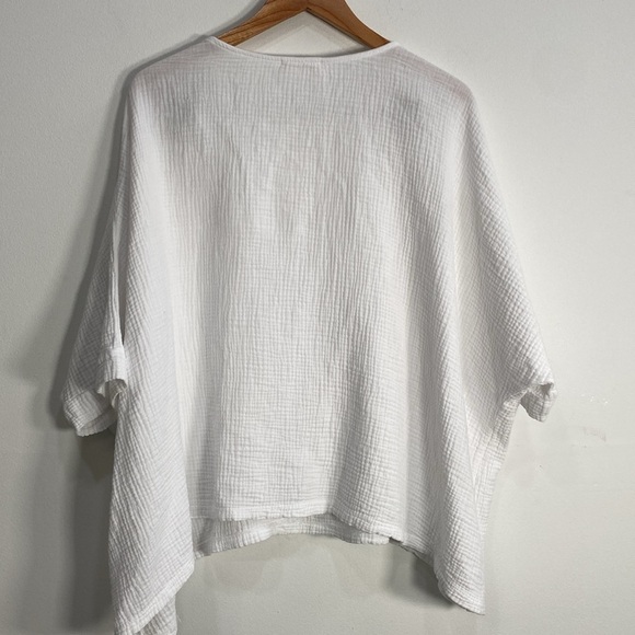 Jess & Jane Gauzy Cotton Top Boxy Medium - Picture 6 of 10
